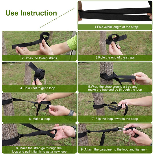 1Pc 600lbs Load 2 Persons Hammock With Mosquito Net Outdoor Hiking Camping Hommock Portable Nylon Swing Hanging Bed With Strap Hook Carry Bag