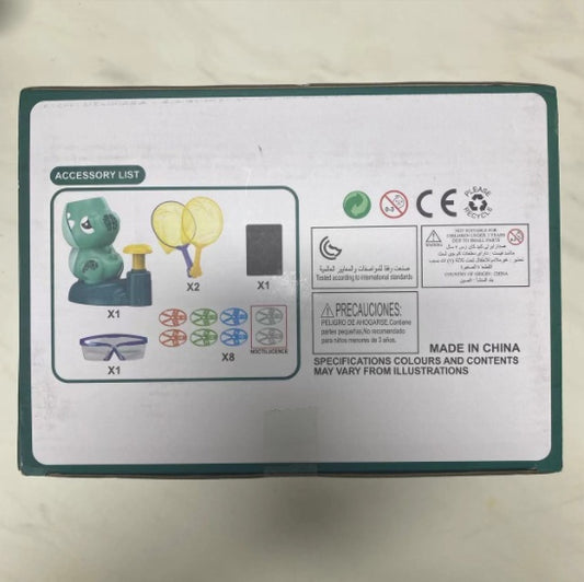 Dinosaur UFO Pedal Flying Bamboo Parent Child Interactive Toy