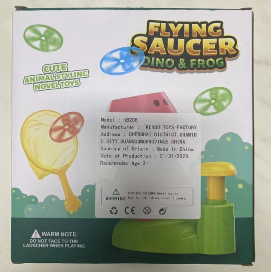 Dinosaur UFO Pedal Flying Bamboo Parent Child Interactive Toy