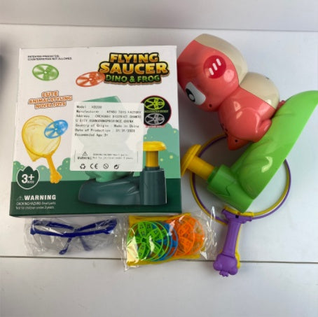 Dinosaur UFO Pedal Flying Bamboo Parent Child Interactive Toy