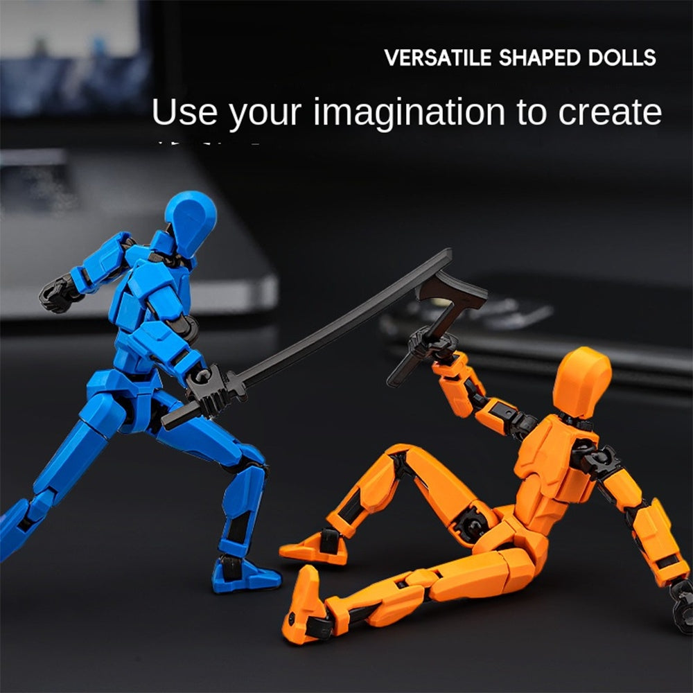 3D Printed Joint Puppet Assembled Toy With Movable Joints