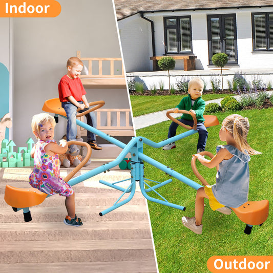 Outdoor Children's Rotating Seesaw