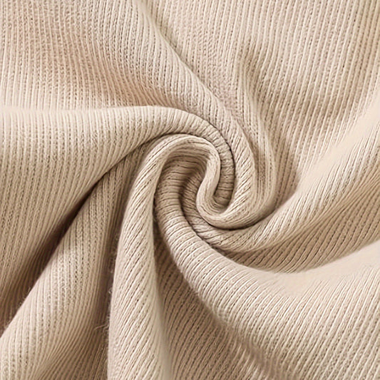 3-Pack Baby Boys One-Piece Romper Set, Long Sleeve Ribbed Button Jumpsuit