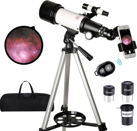 Astronomical Refracting Telescope Suitable For Children, Adults And Beginners, Multi-coated And Wireless Remote Control