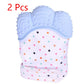 Baby teether baby anti-bite silicone molar gloves children's sound toys