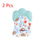 Baby teether baby anti-bite silicone molar gloves children's sound toys
