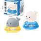 Baby Cute Cartoon Whale Floating Spraying Water Bath Toys With Light Music LED Light Baby Toys
