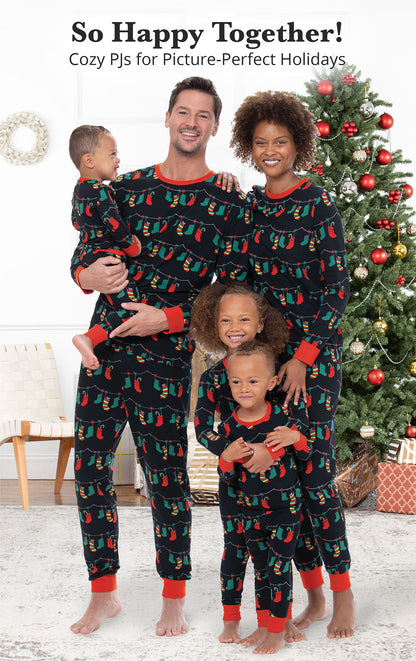 European And American Printed Family Of Four Christmas Parent-child Clothes