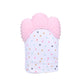 Baby teether baby anti-bite silicone molar gloves children's sound toys