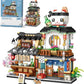 4 PACK Brick Building Set For Kids, 2969 PCS Building Blocks Kit Japanese Street Building Toy Set Gift For 6-15 Years Old Kid And Adult