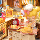 Rolife Mini Dollhouse Kit - DIY 3D Puzzle Baking Kitchen & Book Nook, Creative Craft For Adults Teens, Miniature Model Building, Unique Gift For Women