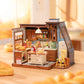 Rolife Mini Dollhouse Kit - DIY 3D Puzzle Baking Kitchen & Book Nook, Creative Craft For Adults Teens, Miniature Model Building, Unique Gift For Women