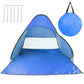 1Pc 2-3Person Beach Tent With Net Window Storage Bag 64.96 X 59.06 X 43.31in Anti-UV Automatic Waterproof For Outdoor Beach Camping Fishing Park Lake