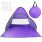 1Pc 2-3Person Beach Tent With Net Window Storage Bag 64.96 X 59.06 X 43.31in Anti-UV Automatic Waterproof For Outdoor Beach Camping Fishing Park Lake