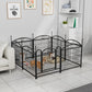 Dog Playpen Indoor 24 Inch 8 Panel Metal Dog Playpen