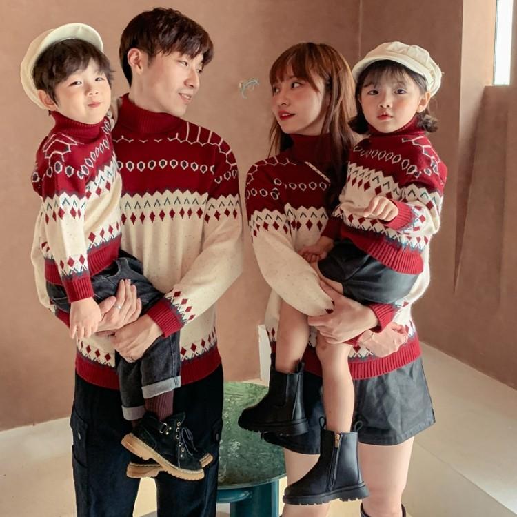 Mother And Son Fashion Family Loose Knit Sweater