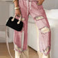 Personality Ripped Washed Loose Skinny Jeans