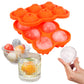 Large Ice Cube Maker Silicone Mold 6 Cell Big Sphere Ice Ball Tray Whiskey Wine Cocktail Party Bar Accessories Kitchen Gadgets