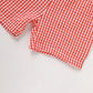 Toddler Baby Boy Back To School Outfit Summer Applique T-Shirt & Red Gingham Shorts Set