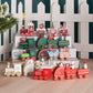 Christmas Decorations Wooden Train Children's Gifts Christmas Small Gifts Window Decoration