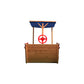 Wooden Sandbox With Storage Platform And Seat For Children Outdoors