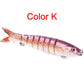 Pike Fishing Lures Artificial Multi Jointed Sections Hard Bait Trolling Pike Carp Fishing Tools