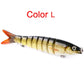 Pike Fishing Lures Artificial Multi Jointed Sections Hard Bait Trolling Pike Carp Fishing Tools