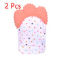 Baby teether baby anti-bite silicone molar gloves children's sound toys