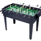5-in-1 Multi-Game Table - Billiards, Push Hockey  Foosball  Ping Pong, And Basketball Black Blue