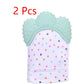 Baby teether baby anti-bite silicone molar gloves children's sound toys