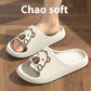 Cute Cartoon Dog Slippers Non-slip Floor Bathroom Slipper Summer Women's House Shoes