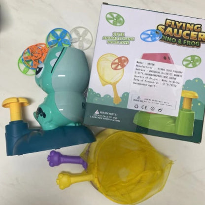 Dinosaur UFO Pedal Flying Bamboo Parent Child Interactive Toy