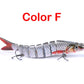 Pike Fishing Lures Artificial Multi Jointed Sections Hard Bait Trolling Pike Carp Fishing Tools