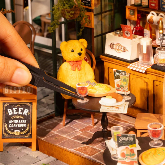 Rolife Tipsy Restaurant DIY Miniature House, Only Supports TK And Independent Website Platforms