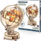 Rokr Luminous Globe 3D Wooden Hot Selling 180PCS Model Building Block Kits Toy