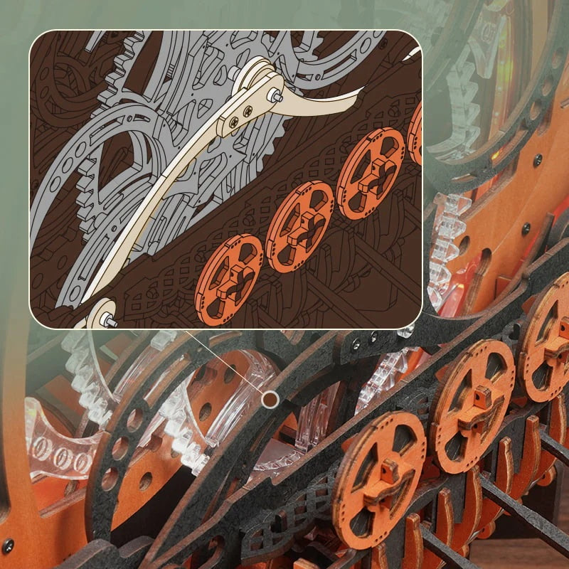 ROKR Viking Dragon Ship Mechanical 3D Wooden Puzzle, Only Supports TK And Independent Website Platforms