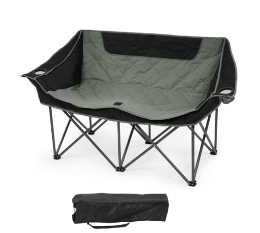 Only Supports Self Pickup  Outdoor Camping Chair, Oversized Recliner With Armrests, Cup Holder And Carrying Bag, Outdoor Heavy Duty Folding Chair