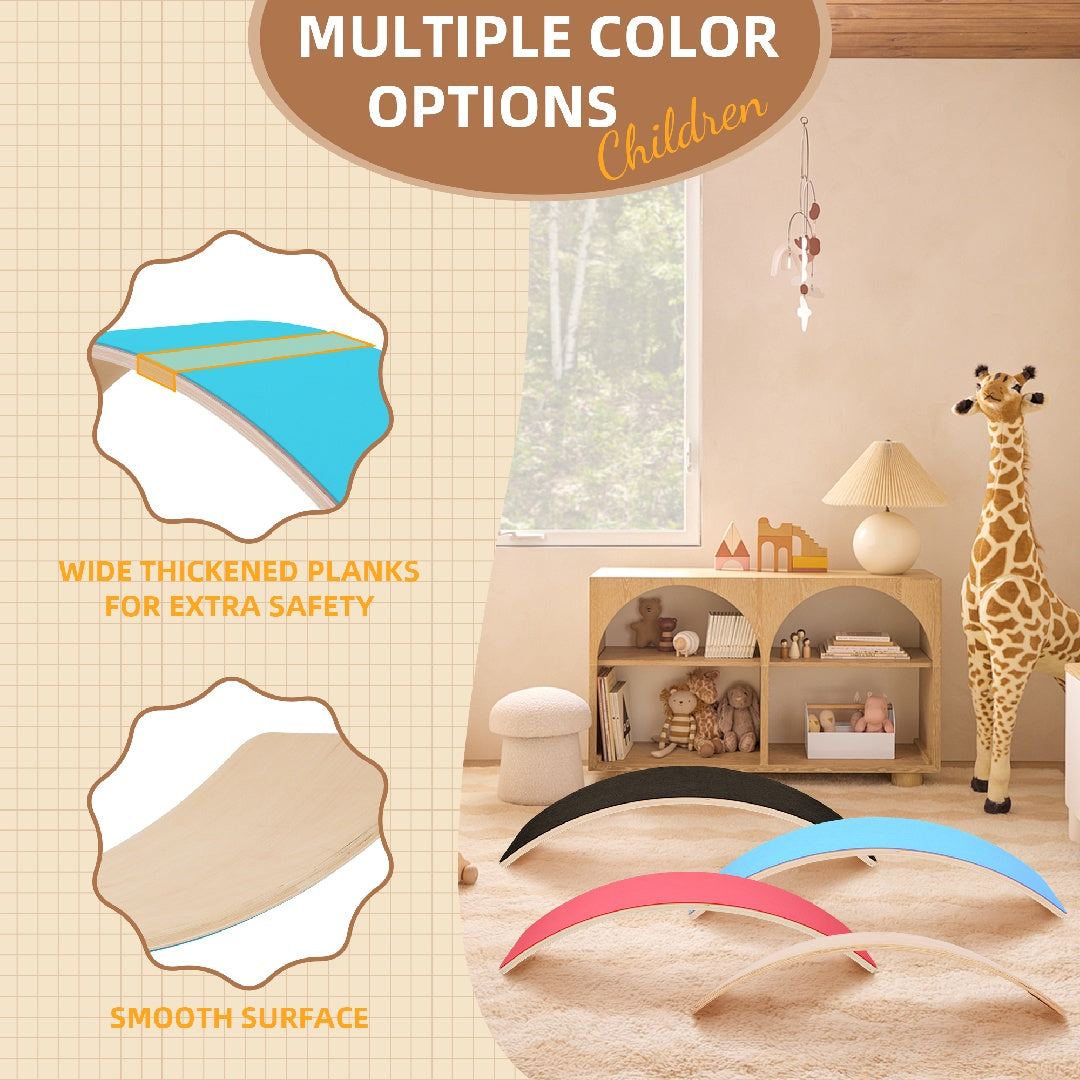 Only Supports Self Pickup-Balance Board, Inch Wooden Wobble Board, Natural Wood, Open Learning Toy, Office And Classroom Sensory Play Equipment, Multiple Colors