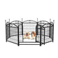 Dog Playpen Indoor 24 Inch 8 Panel Metal Dog Playpen