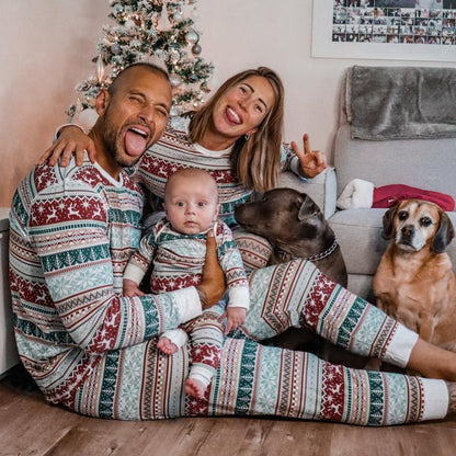 European And American Christmas Homewear Family Set Pajamas