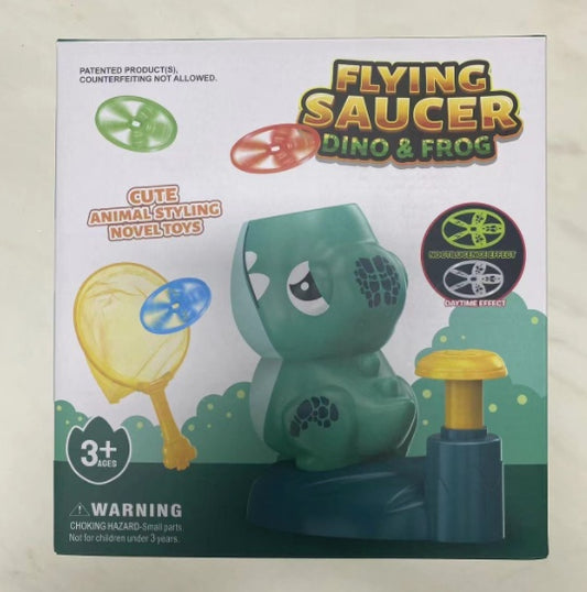 Dinosaur UFO Pedal Flying Bamboo Parent Child Interactive Toy