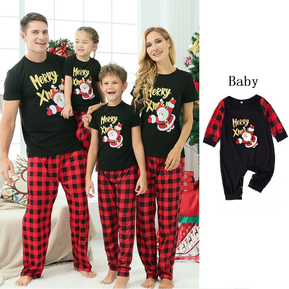 New Family Wear Universal Ordinary Cartoon Cotton Black Animal Pattern