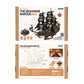 ROKR 3D Wooden Ship Model Kit - Seahorse Bark MCB02 DIY Nautical Puzzle With Moving Parts, Adult Building Project & Unique Maritime Gift For Men