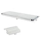 75 X 25 X 3in Memory Foam Short Plush Bed Grey Camping Mattress With Storage Bag With Pillow