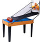 5-in-1 Multi-Game Table - Billiards, Push Hockey  Foosball  Ping Pong, And Basketball Black Blue