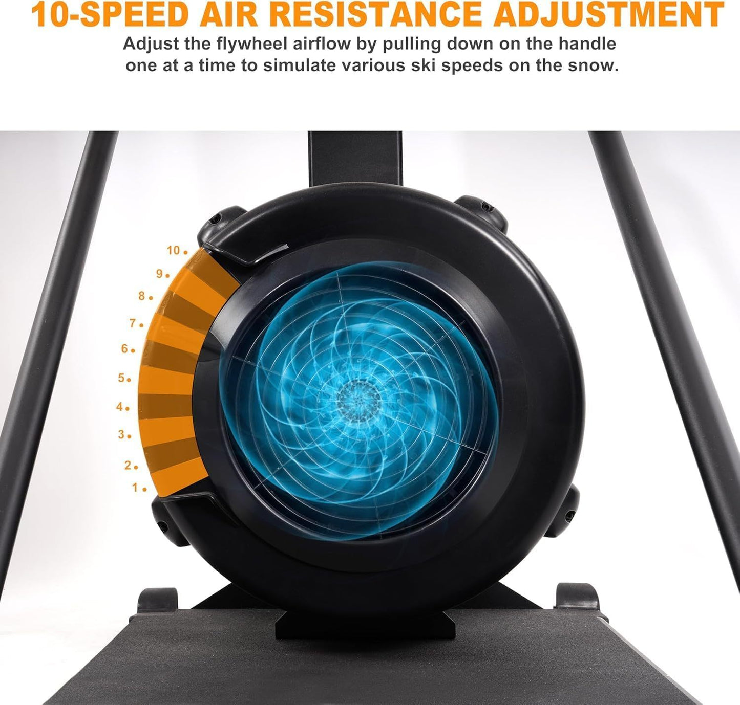 Only Supports Self Pickup-Ski Machine, Indoor Aerobic Wind Resistance Machine, Ski Machine With LCD Display, Home Gym Strength Trainer