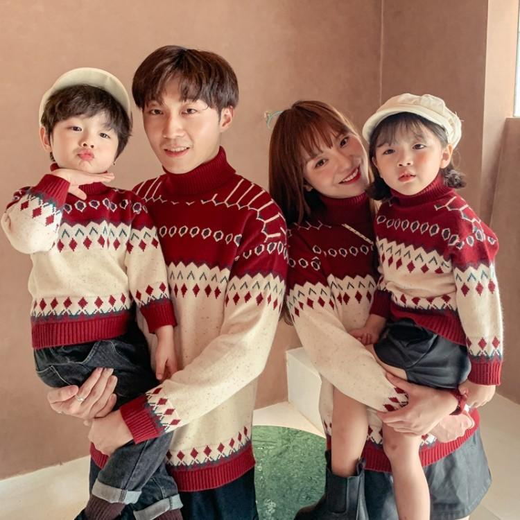 Mother And Son Fashion Family Loose Knit Sweater