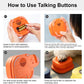 MEWOOFUN Dog Talking Buttons Set - 3 Recordable Communication Buttons With